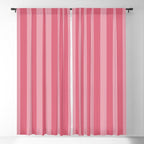 Large Nantucket Red Cabana Tent Stripes Window Curtain Gallery Image 5