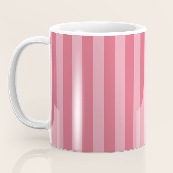 Large Nantucket Red Cabana Tent Stripes Coffee Mug Gallery Image 3