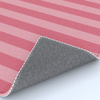Large Nantucket Red Cabana Tent Stripes Rug Gallery Image 4