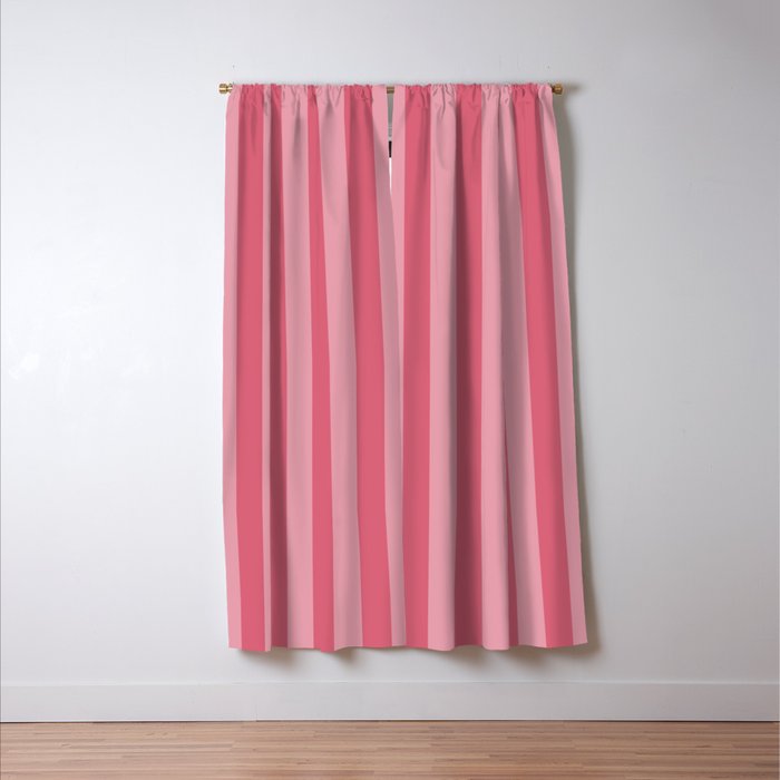 Large Nantucket Red Cabana Tent Stripes Window Curtain Gallery Image 3