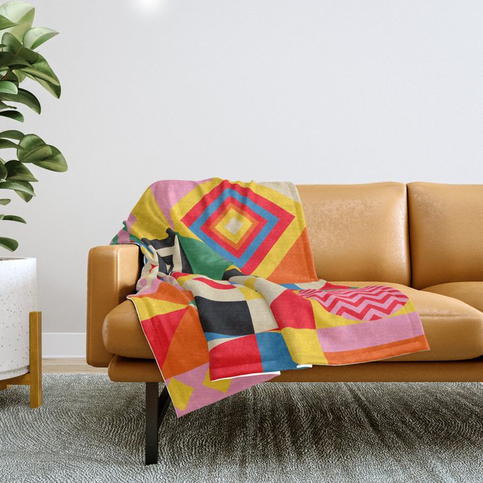 Happy Vibes Throw Blanket Gallery Image 1