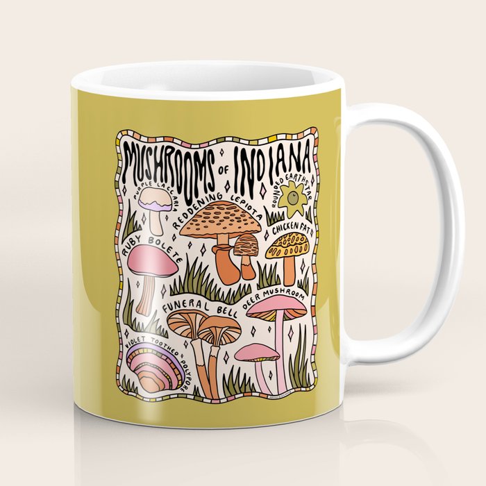 Mushrooms of Indiana Coffee Mug Gallery Image 1