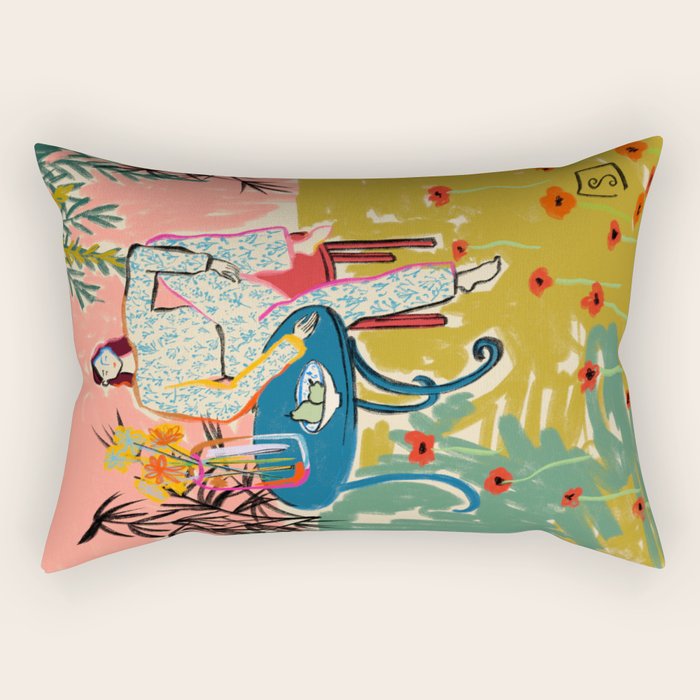 POPPY SEASON Rectangular Pillow Gallery Image 1