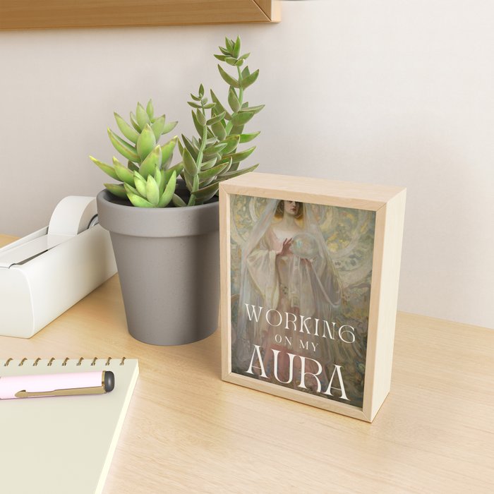 Working On My Aura Mini Art Print Gallery Image 2