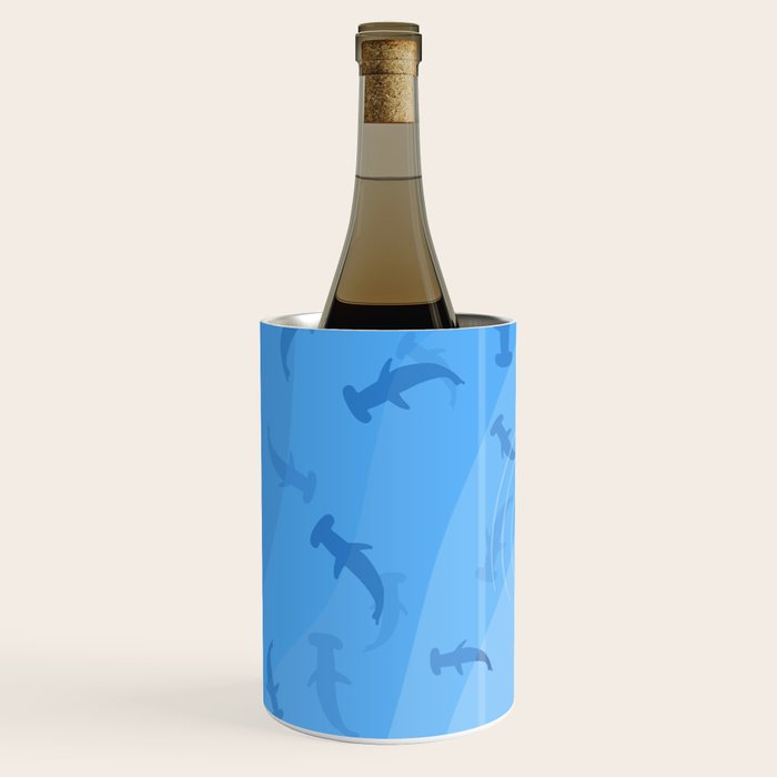 Shark Beach Swimmer  Wine Chiller Gallery Image 2