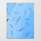 Shark Beach Swimmer  Notebook Gallery Image 4