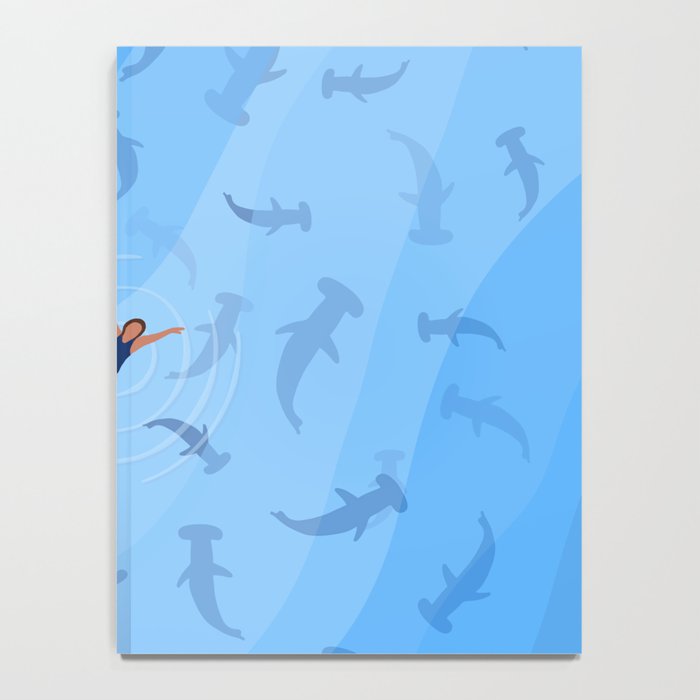 Shark Beach Swimmer  Notebook Gallery Image 4