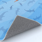 Shark Beach Swimmer  Rug Gallery Image 4