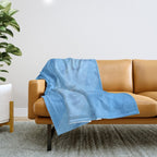 Shark Beach Swimmer  Throw Blanket Gallery Image 1
