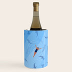 Shark Beach Swimmer  Wine Chiller Gallery Image 1