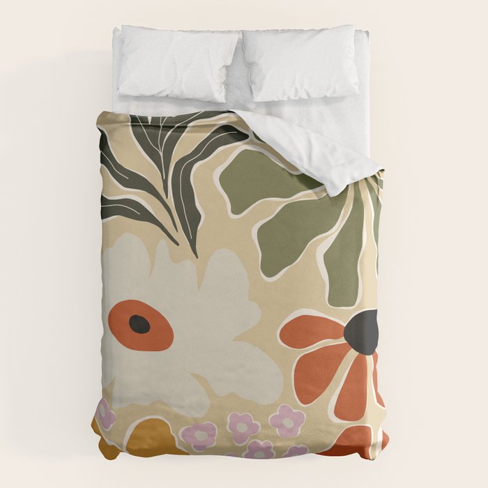 Mid-century bouquet  Duvet Cover Gallery Image 6