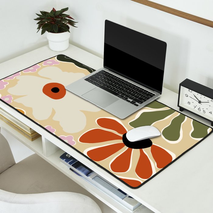 Mid-century bouquet  Desk Mat Gallery Image 2