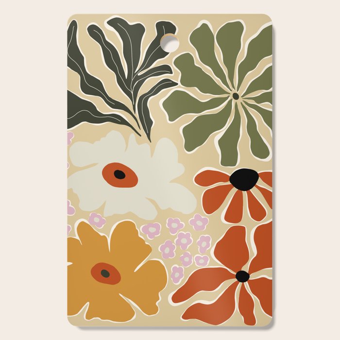 Mid-century bouquet  Cutting Board Gallery Image 1