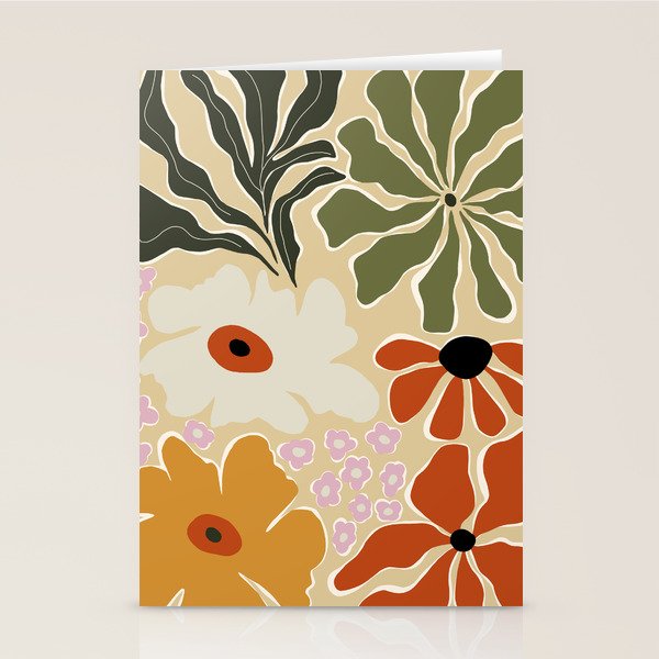 Mid-century bouquet  Stationery Card Gallery Image 2