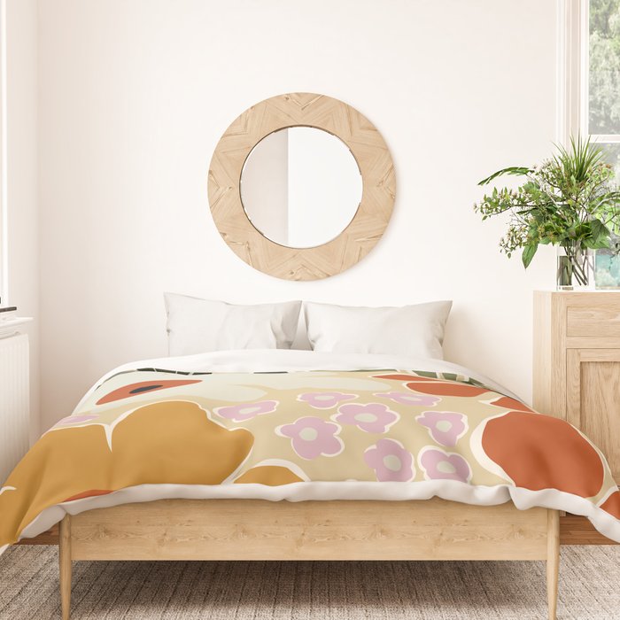 Mid-century bouquet  Duvet Cover Gallery Image 3