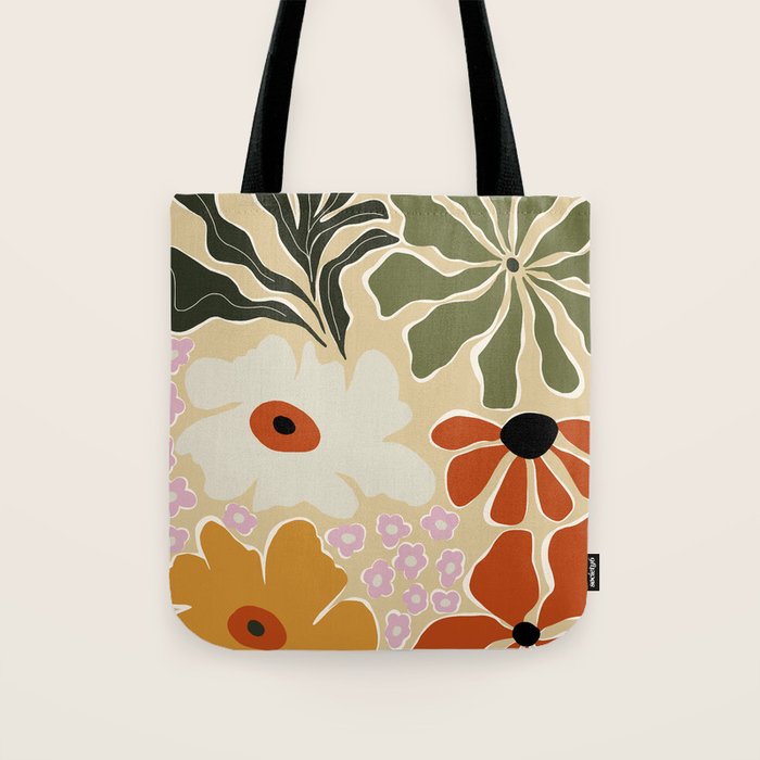 Mid-century bouquet  Tote Bag Gallery Image 1