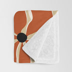 Mid-century bouquet  Throw Blanket Gallery Image 3