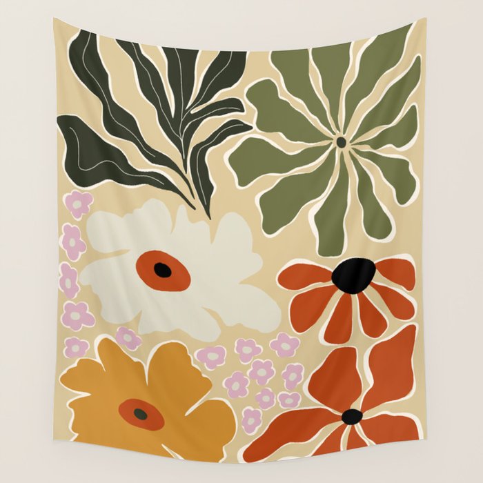 Mid-century bouquet  Wall Tapestry Gallery Image 4
