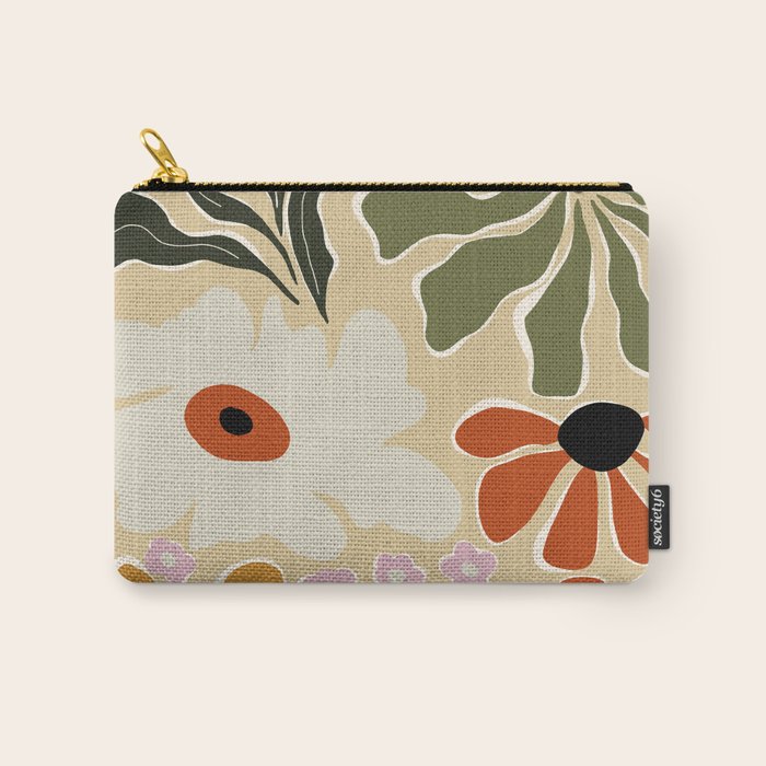 Mid-century bouquet  Carry All Pouch Gallery Image 1