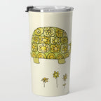 go slow retro turtle // art by surfy birdy Travel Mug Gallery Image 3