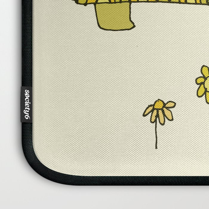 go slow retro turtle // art by surfy birdy Laptop Sleeve Gallery Image 3