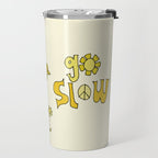 go slow retro turtle // art by surfy birdy Travel Mug Gallery Image 2