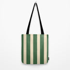 Simple Stripes Pattern - Deep Green Tote Bag Gallery Image 2