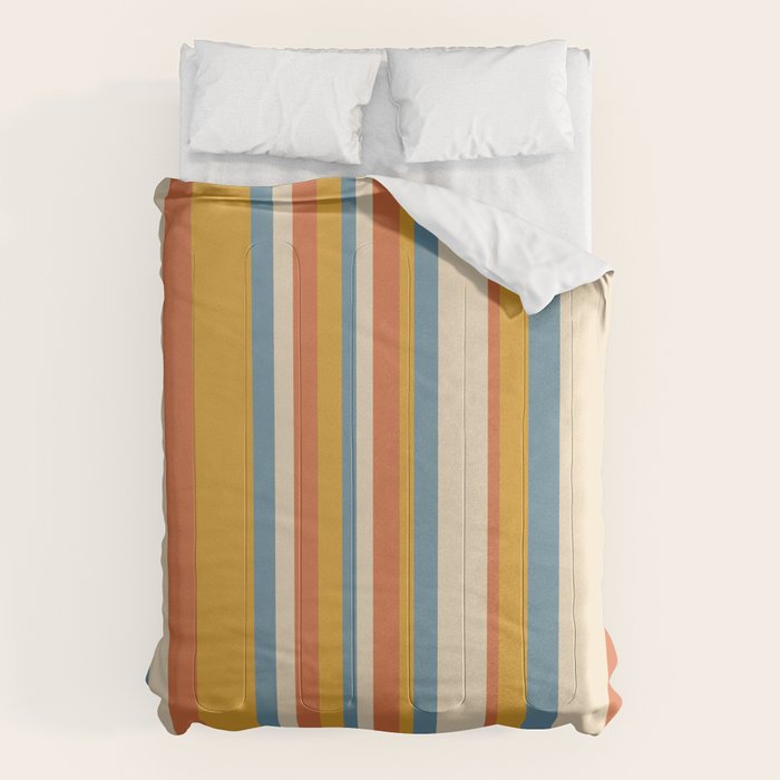 Classic Stripes XX - Retro Summer Comforter Gallery Image 1