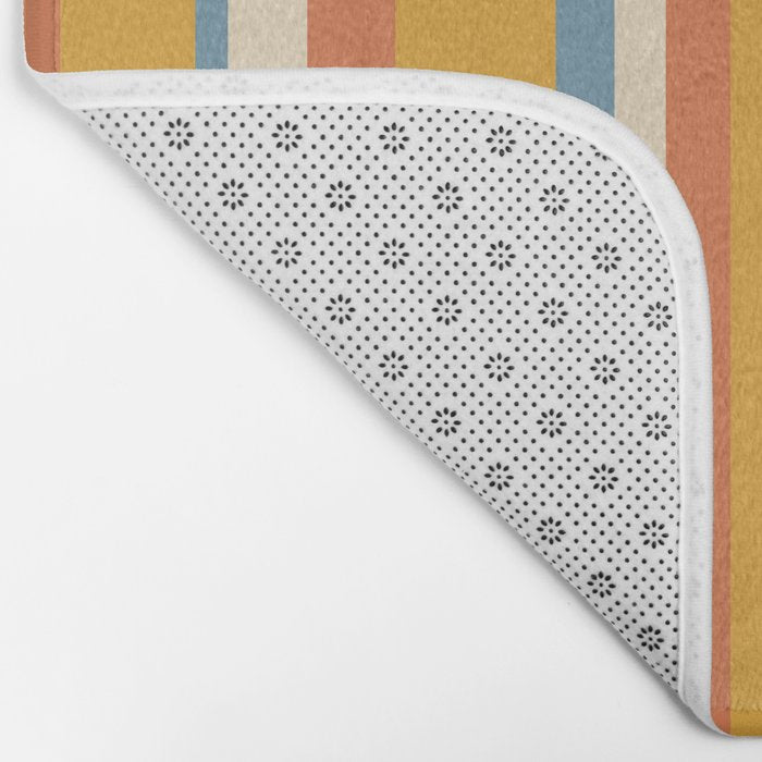 Classic Stripes XX - Retro Summer Bath Mat Gallery Image 2