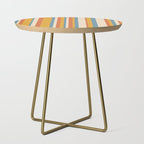 Classic Stripes XX - Retro Summer Side Table Gallery Image 1