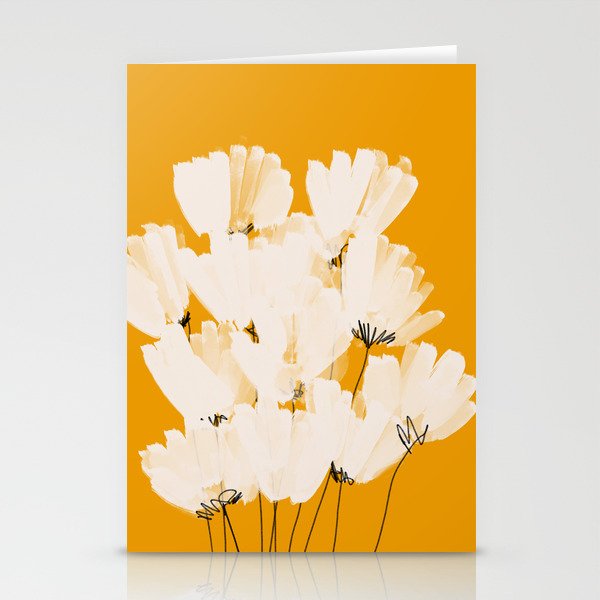 Flowers In Tangerine Stationery Card Gallery Image 2