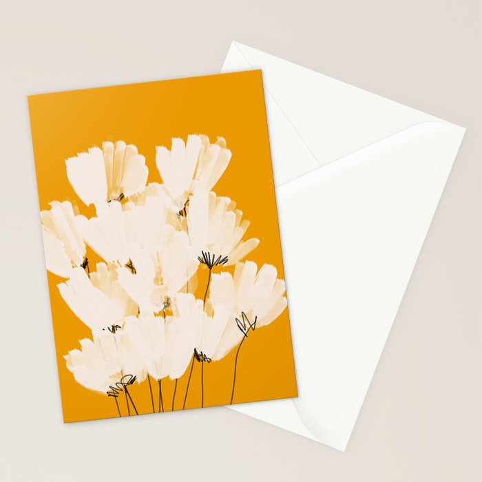 Flowers In Tangerine Stationery Card Gallery Image 2