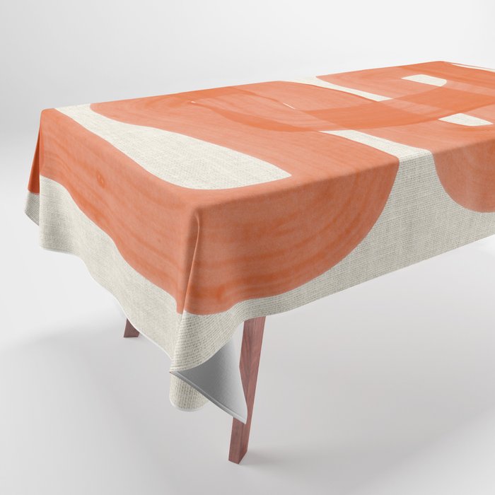 Orange Suave Tablecloth Gallery Image 1