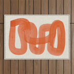 Orange Suave Outdoor Rug Gallery Image 1