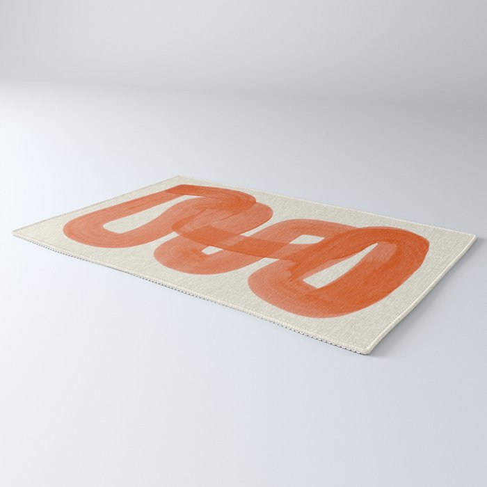 Orange Suave Rug Gallery Image 3