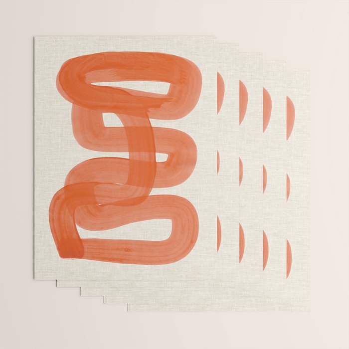 Orange Suave Wrapping Paper Gallery Image 3