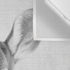 Baby Deer - Black & White Wall Tapestry Gallery Image 3