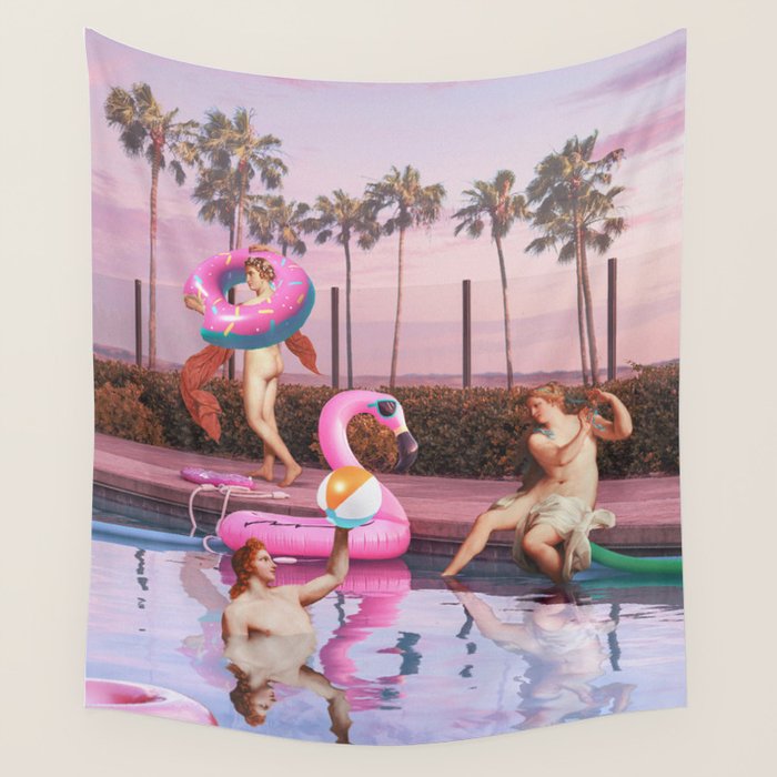 POOL PARTY Wall Tapestry Gallery Image 4