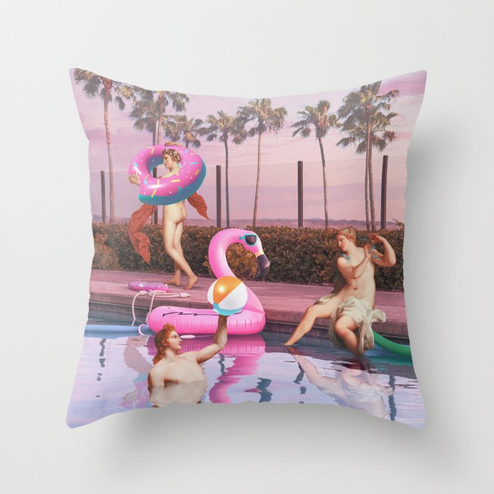 POOL PARTY Throw Pillow Gallery Image 6