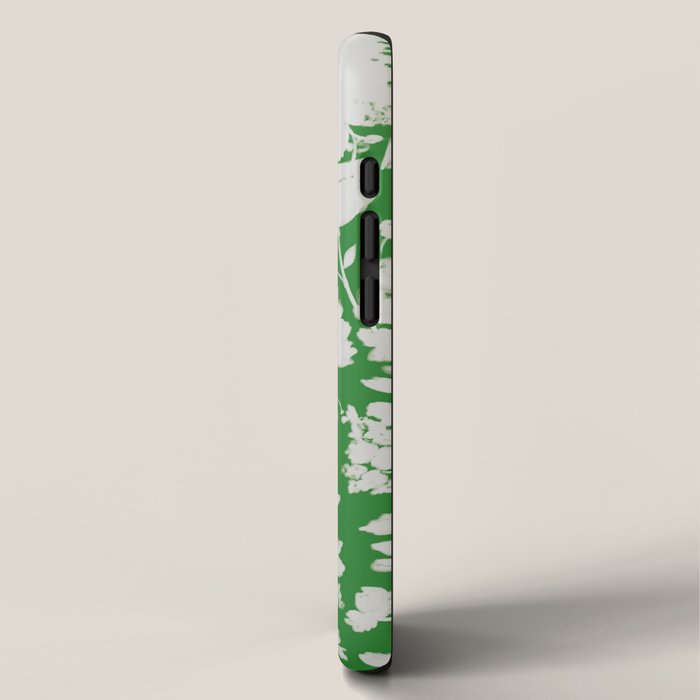 White Beauty on Green iPhone Case Gallery Image 2