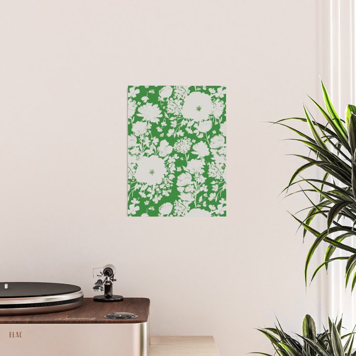 White Beauty on Green Poster Gallery Image 2