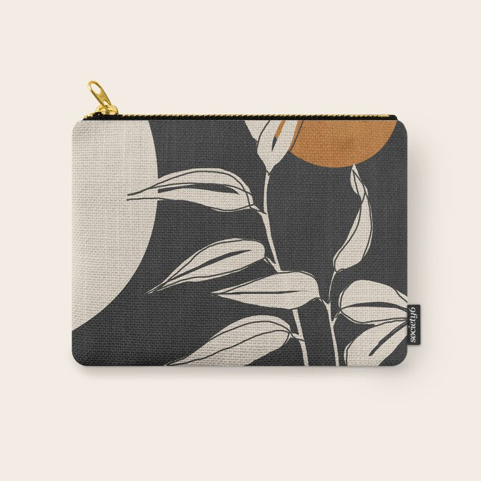 Abstract Art /Minimal Plant 53 Carry All Pouch Gallery Image 1