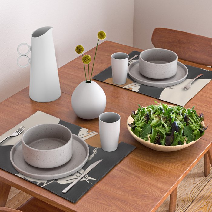 Abstract Art /Minimal Plant 53 Placemat Gallery Image 2