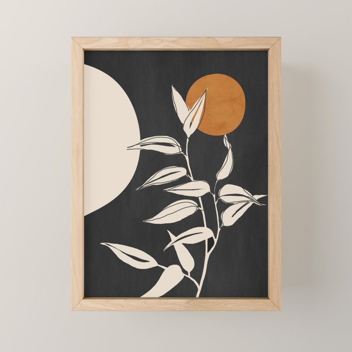 Abstract Art /Minimal Plant 53 Mini Art Print Gallery Image 1