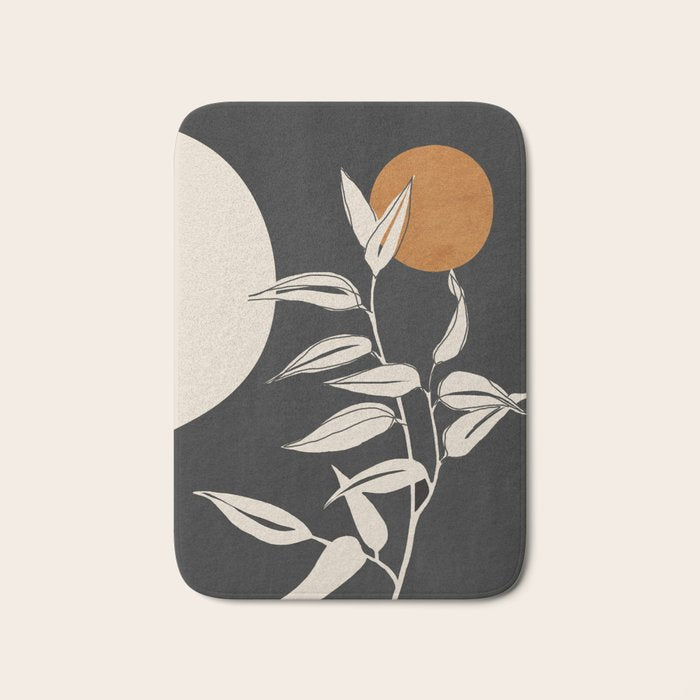 Abstract Art /Minimal Plant 53 Bath Mat Gallery Image 1
