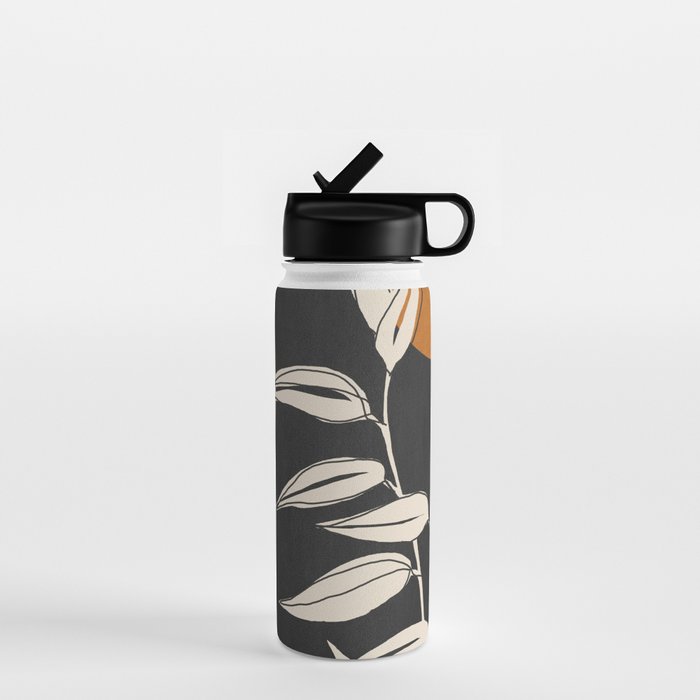 Abstract Art /Minimal Plant 53 Water Bottle