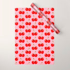 Y2K Cherries - Pink Pattern Large Wrapping Paper Gallery Image 1
