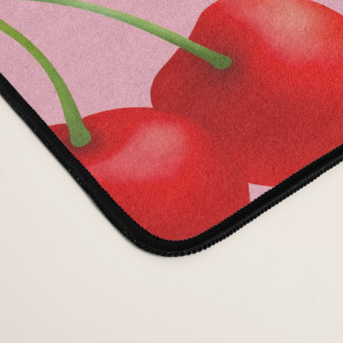 Y2K Cherries - Pink Pattern Large Desk Mat Gallery Image 4