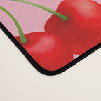 Y2K Cherries - Pink Pattern Large Desk Mat Gallery Image 4