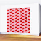 Y2K Cherries - Pink Pattern Large Wall Mural Gallery Image 2